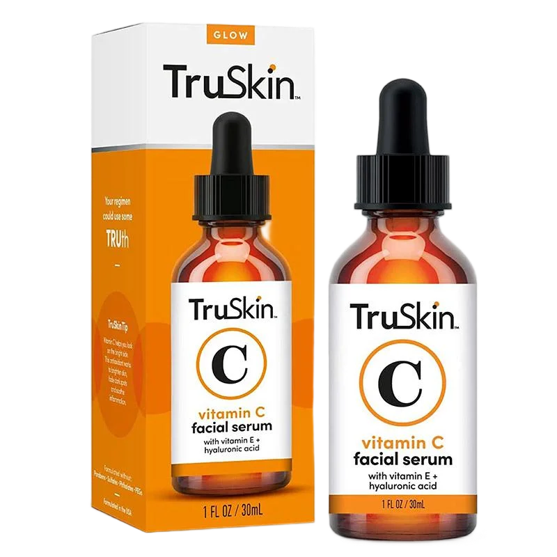 TruSkin Vitamin C Facial Serum 30ml 60mlwith Vitamin E Hyaluronic Acid Brightening Anti-Aging Serum